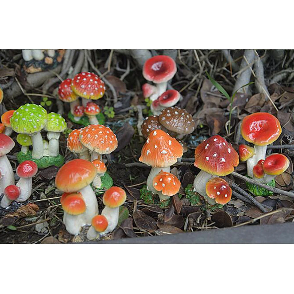 Fairy Garden Decor Mushroom Statue Fairy Miniature Figurines Resin Craft for Home Decor Garden Ornament Microlandschaft Supplies Fairy Garden Decor Mushroom Statue Fairy Miniature Figurines Resin Craft for Home Decor Garden Ornament Microlandschaft Supplies