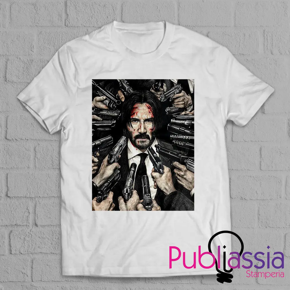 

Jonathan Wick T-shirt maglietta maglia John Keanu Reeves film idea regalo Summer Short Sleeves Cotton Fashion