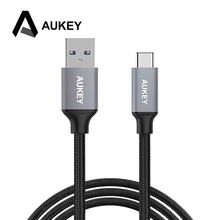 

AUKEY USB Cable Braided USB 3.0 Type C Fast Mobile Phone Charger Type-C Data Cable For Samsung S9 S8 Xiaomi mi 8 7 Macbook USB-C