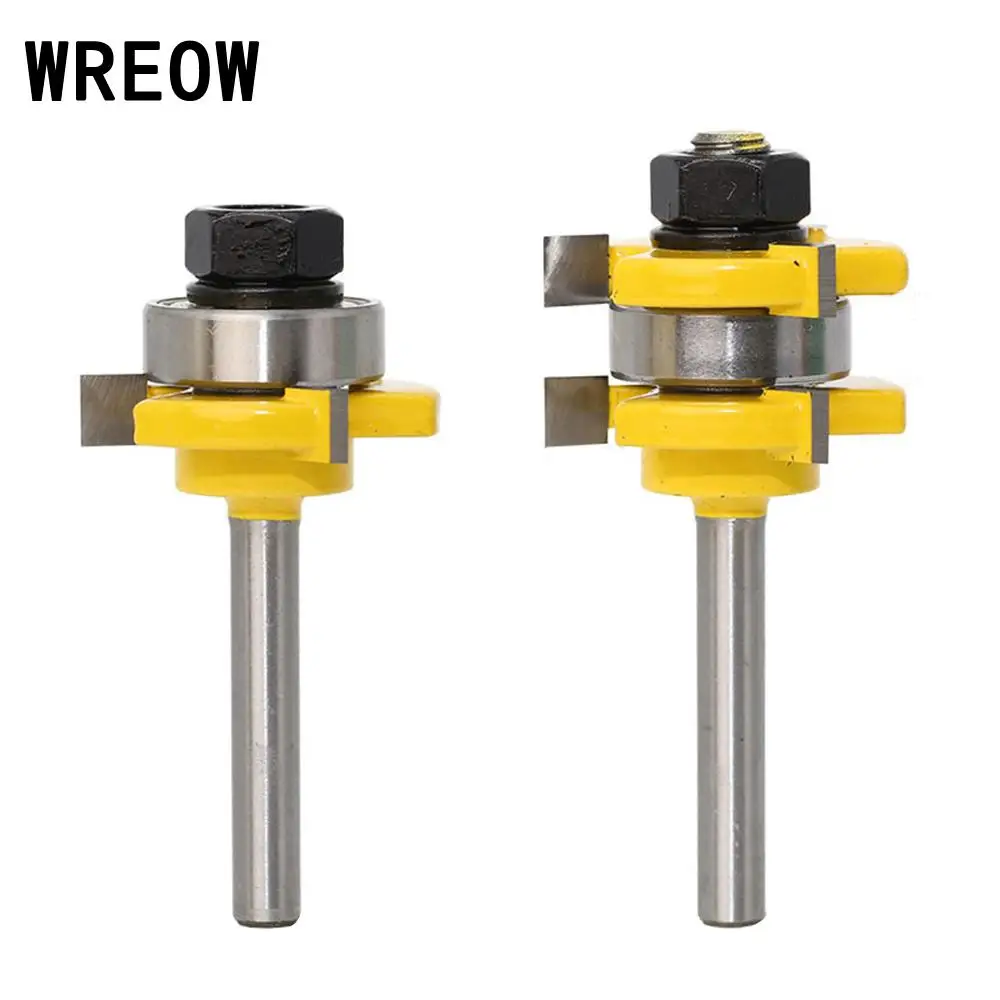 2pcs 3T T shaped End Mill Router Drill Bit High Quality Woodwork