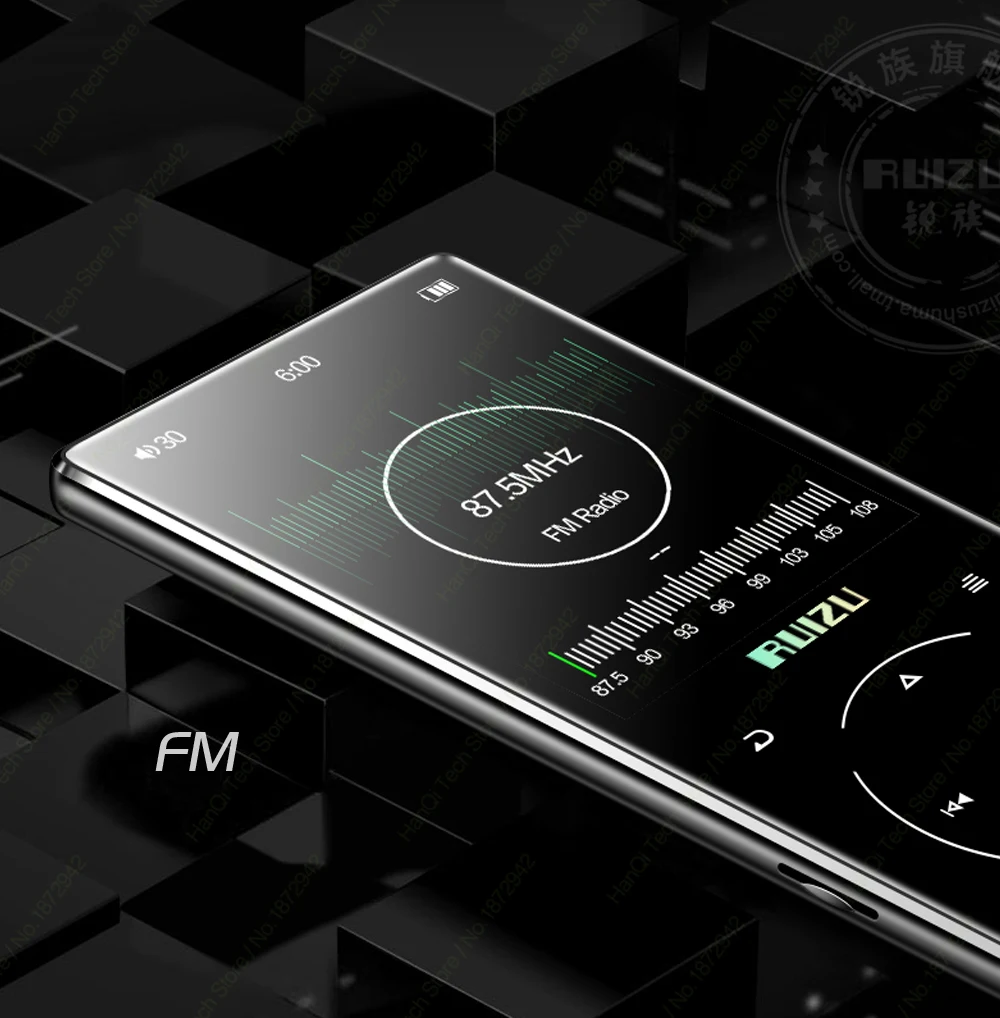 Ruidu D16 металлический Bluetooth MP3-плеер портативный аудио 8 Гб музыкальный плеер со встроенным динамиком fm-радио, рекордер, электронная книга, видеоплеер