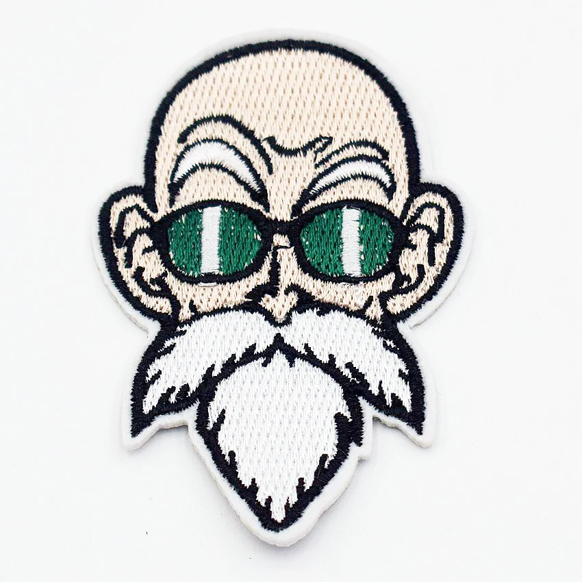 

1Pcs Master Roshi Dragon Ball Vegeta Goku Piccolo Movie TV Series Embroidered iron on patch cosplay transfer COMICS APPLIQUE