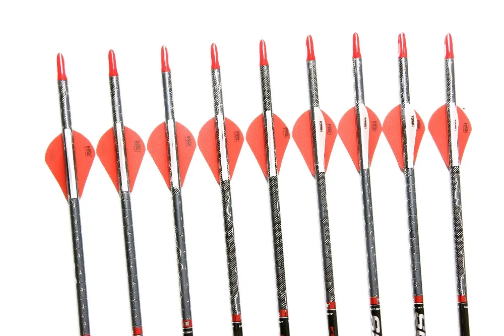 Billig PG1ARCHERY 6 12 24 PK 30 Zoll Carbon Pfeil Praxis Jagd Pfeile mit Abnehmbare Tipps für Verbindung   recurve Bogen Wirbelsäule 400