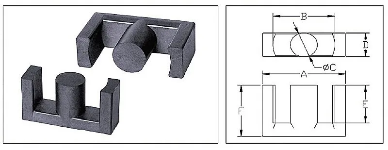 EC3542 EC35* 42 катушка сердечника магнитный сердечник+ скелет Мягкий магнетизм ферритов Магнитный 7+ 7pin трансформаторы PC40 ertical EC35 14P AG