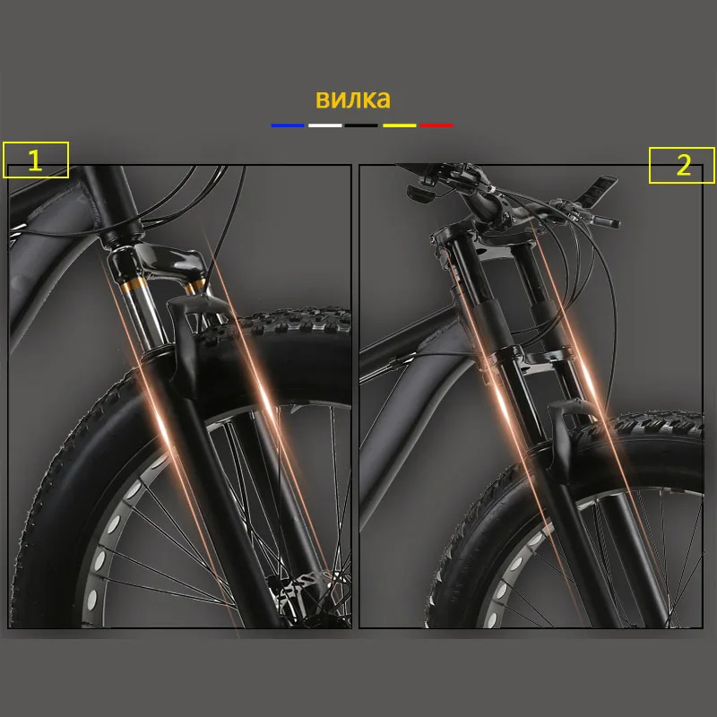 wolf's fang Mountain Bike bicycle fat bike 21 speed Aluminum alloy frame 26 inch road Snow bikes Man Free shipping wolf's fang Mountain Bike bicycle fat bike 21 speed Aluminum alloy frame 26 inch road Snow bikes Man Free shipping