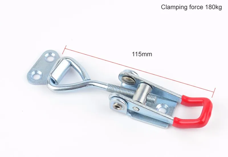 Прижимная сила 180 кг, длина 120 мм, тумблер, Оцинкованное Железо, замок папки, коробка пряжки, оснастки, Болт Зажимы, инструмент захвата