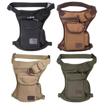 

Multifunction Outdoor Sports Cycling Men Canvas Storage Pouch Waist Belt Leg Bag