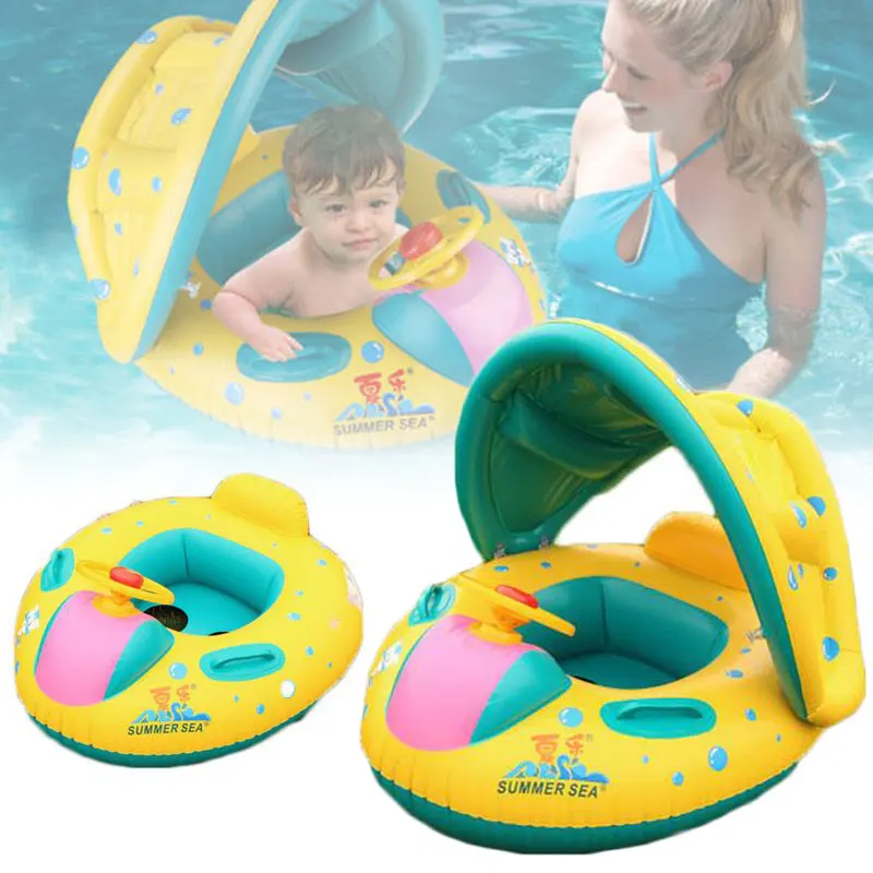 

Baby Kids Summer Swimming Pool Swimming Ring Inflatable Swan Swim Float Water Fun Pool Toys Swim Ring Seat Boat Sport for 3-6Y