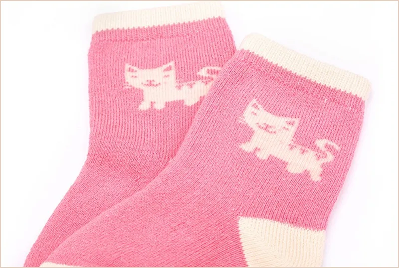 Высокое качество 3 пара/лот детские, для малышей Носки для девочек Нескользящие Детские носки с милым рисунком кота подходит для детей от 1 года до 7 лет носки для маленьких мальчиков и девочек хлопок
