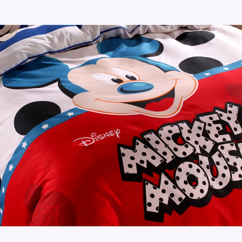 Disney Микки Маус Минни Винни пододеяльник комплект из 3 или 4 предметов Twin один