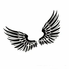 Autocollants ailes d'ange, étiquette de voiture Pop, voiture camion SUV Van fenêtre, autocollant de carrosserie, Be Different, 20*14.8cm
