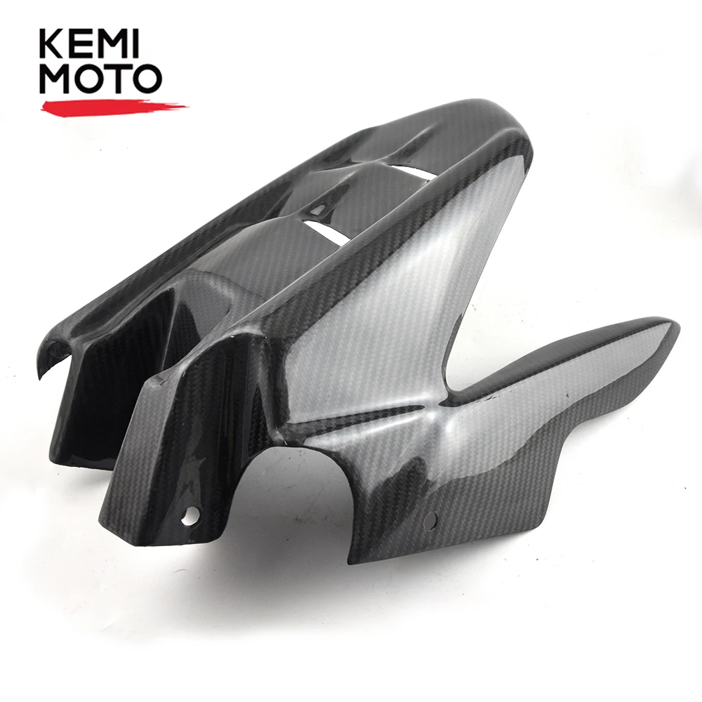 

KEMiMOTO Rear Tire Hugger Fender Mudguard For YAMAHA MT07 FZ07 MT-07 2015 2016 2017Motorcycle Real Carbon Fiber Cover Kit