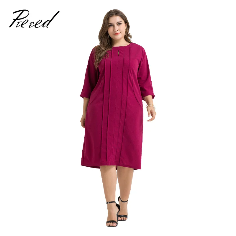 

Prered Spring Party large clothes Sexy Round-neck Club Dresses for Women Casual Show thin Plus Size women office Dress XXXL