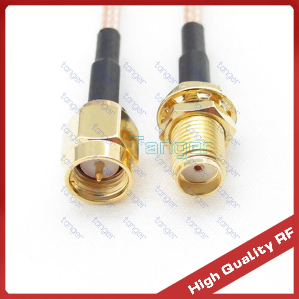 

3feet 100cm High Quality LOW Loss RF Coaxial Pigtail Jumper RG316 cable with SMA male plug to SMA female jack straight connector
