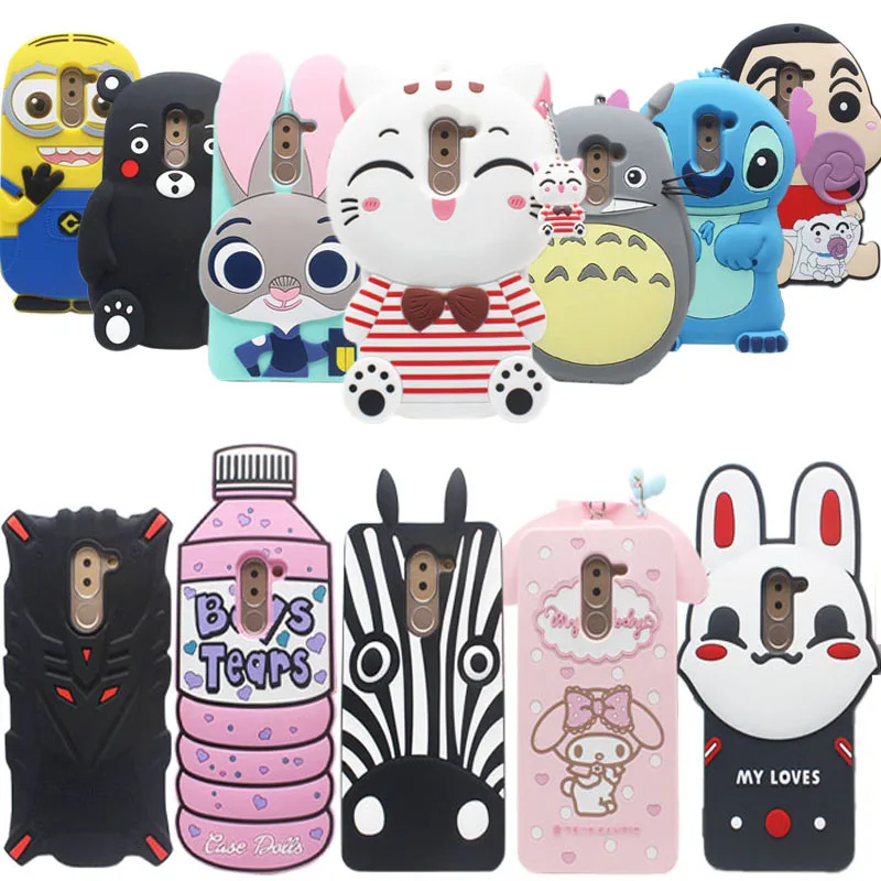 

15 Types For Huawei Honor 6X Case Lovely Cute 3D Cartoon Soft Silicon Cover For Huawei Honor 6X Mobile Phone Case