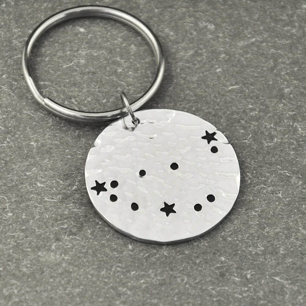 Capricorn Constellation keychain,Capricorn Sign Birthday Gift, Horoscope keychain, Astrology