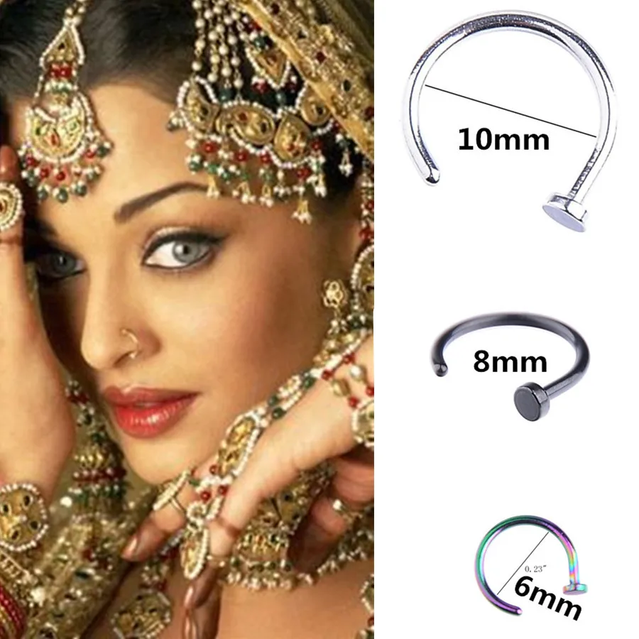 Nose Ring Gauge Size Promotion Shop For Promotional Nose Ring and Amazing nose piercing stores Best Photo Reference