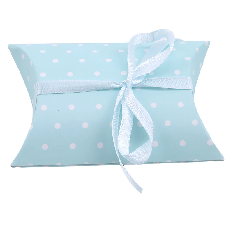 light blue 50 шт./упак. печенья посылка инди-поп Стиль Подушка Коробки Торт Макарон коробка для печенья, шоколада, сдобы выпечки посылка - Цвет: light blue