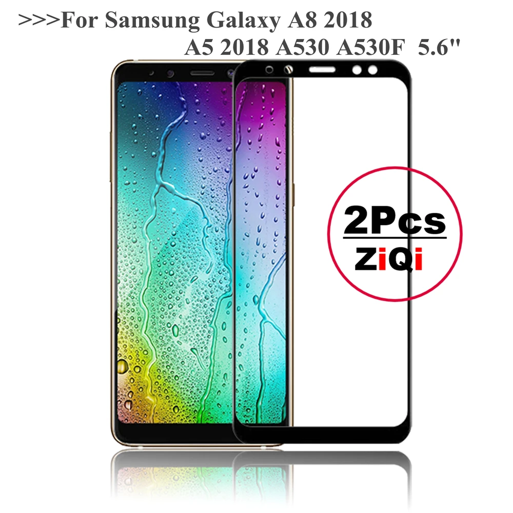 Для Стекло samsung Galaxy A8 2018 закаленное для Экран протектор A530 пленка | Мобильные