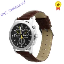 Кварцевые Спортивные Смарт-часы с физическим циферблатом, кожаный ремешок, водонепроницаемые Bluetooth Смарт-часы с пультом дистанционного управления и монитором сна