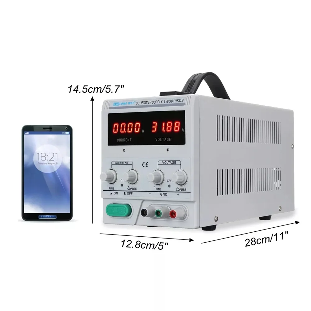 LED Voltage Regulator Adjustable Power Supply Voltage Stabilizer 30V 10A DC Digital Display Switching Regulated Power Supply