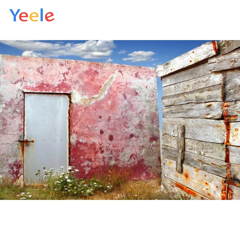 

Yeele Retro Grunge Wooden Board Baby Portrait Photography Backgrounds Custom Photographic Backdrops Props For Photo Studio