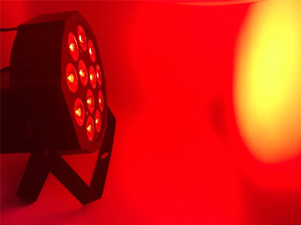 Светодиоды Par 12x12 W RGBW 4 в 1 LED di Lusso 8 Canali DMX Flat dj dmx luci светодиода/лот | Лампы и