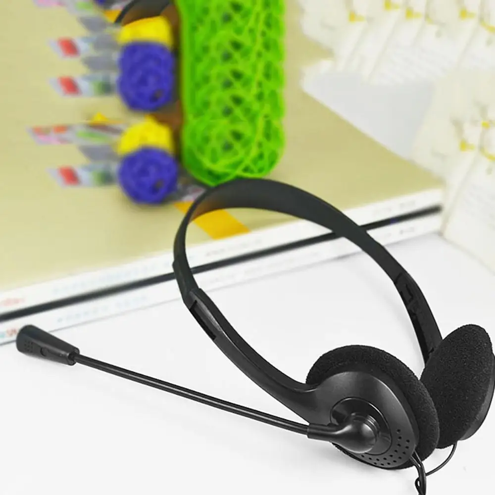 New Wired Headphones With Microphone Headsets Bass HiFi Sound Music Stereo Earphone For Computer Gamer PC 3.5mm Gaming Headset