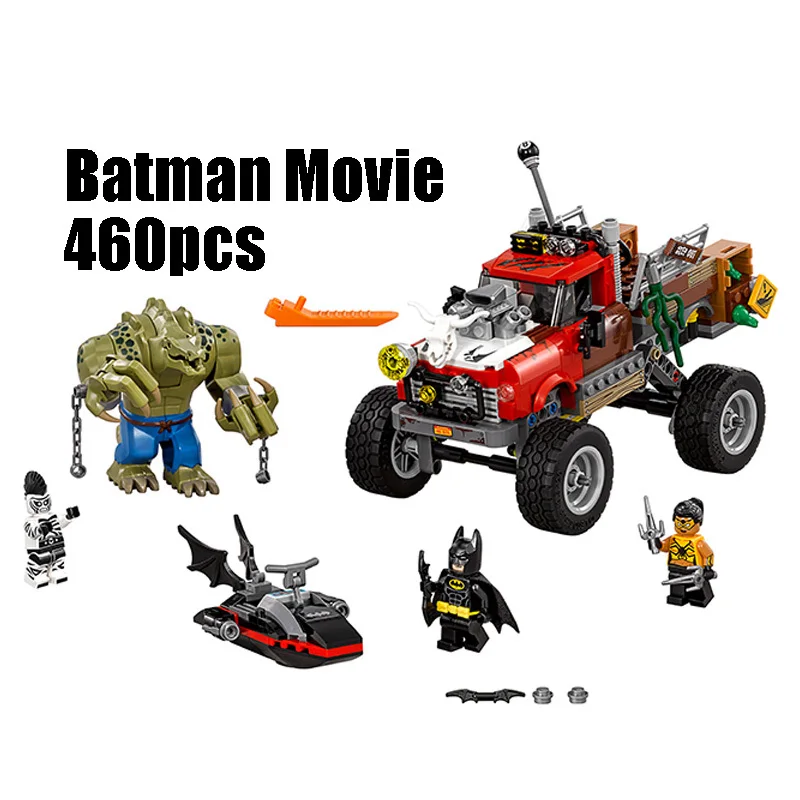 

Compatible Legoness 07051 460pcs super heroes Killer Croc Tail Gator toy for children Marvel Building Blocks Set batman 70907