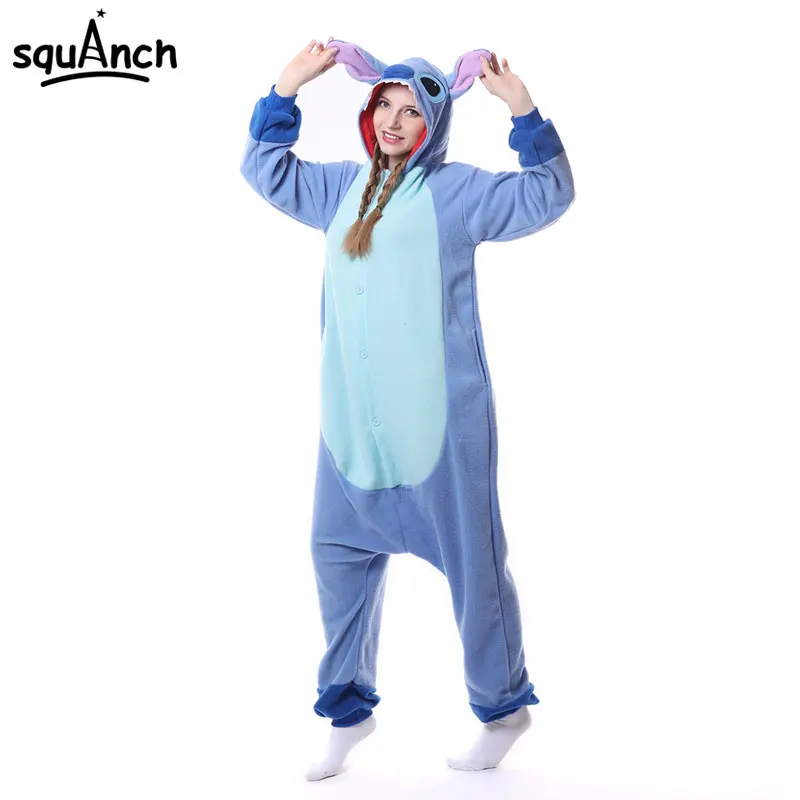 Lilo Stitch Kugurumi Onesie Anime Kartun Piyama Wanita Dewasa