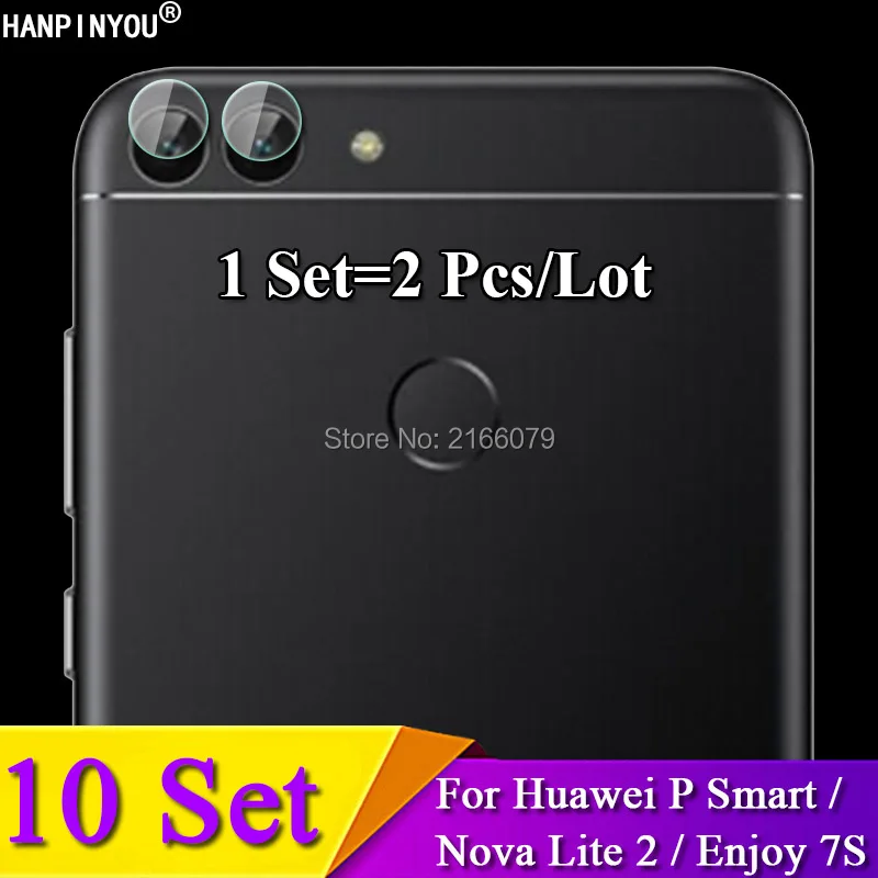

10 компл./лот для Huawei P Smart /Nova Lite 2 /Enjoy 7S, Защитная пленка для задней камеры, защитная пленка из мягкого закаленного стекла