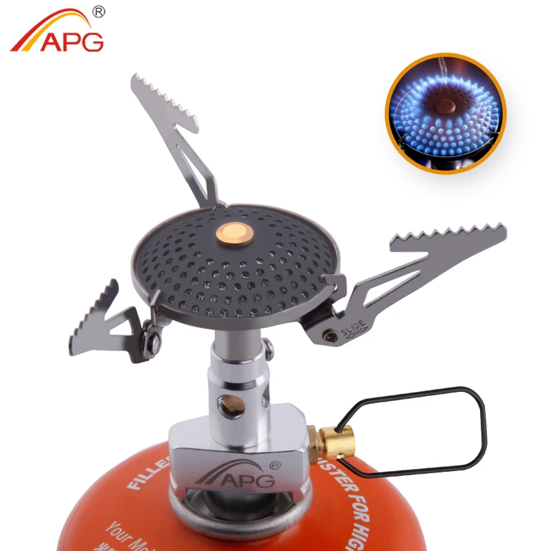 APG Outdoor Gas Stove Mini Portable Pocket Gas Burners Camping