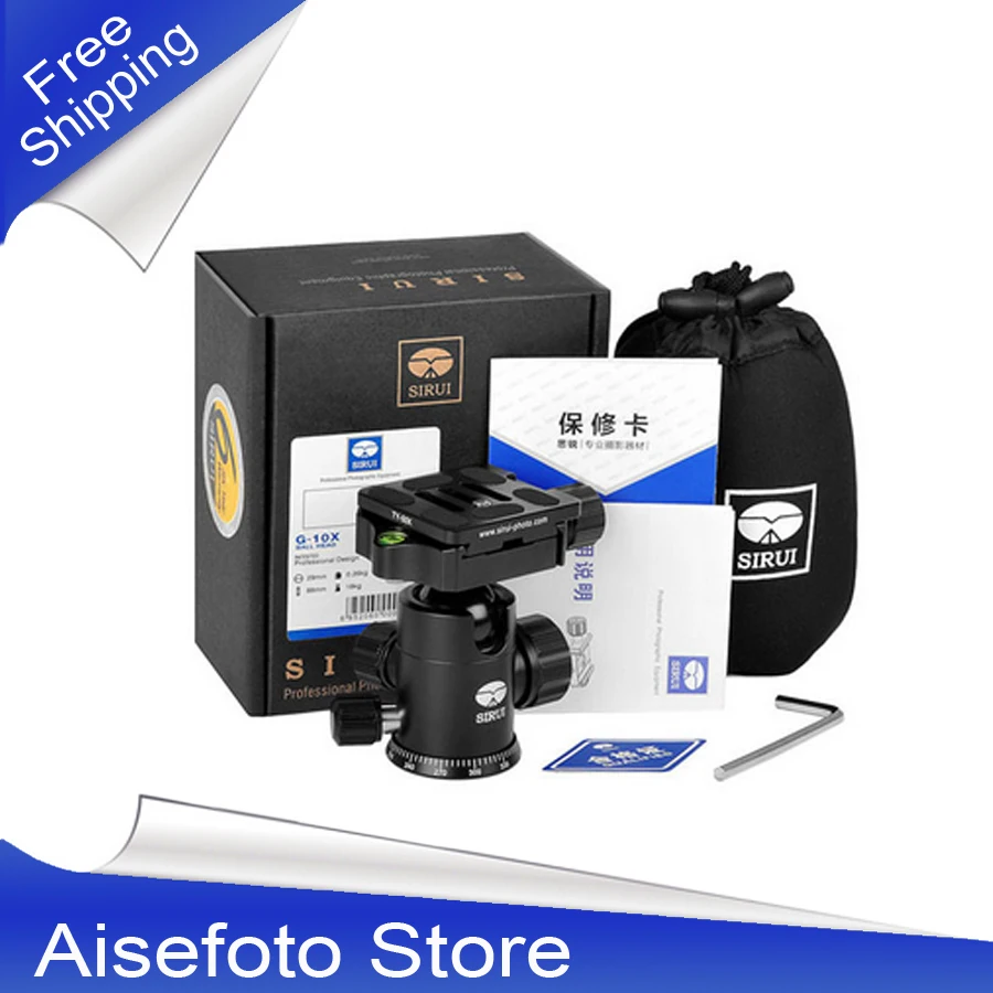 

High Quality Sirui Upgraded Ball Head G-10KX with Max. Load of 18kgs for DSLR Camera Tripod