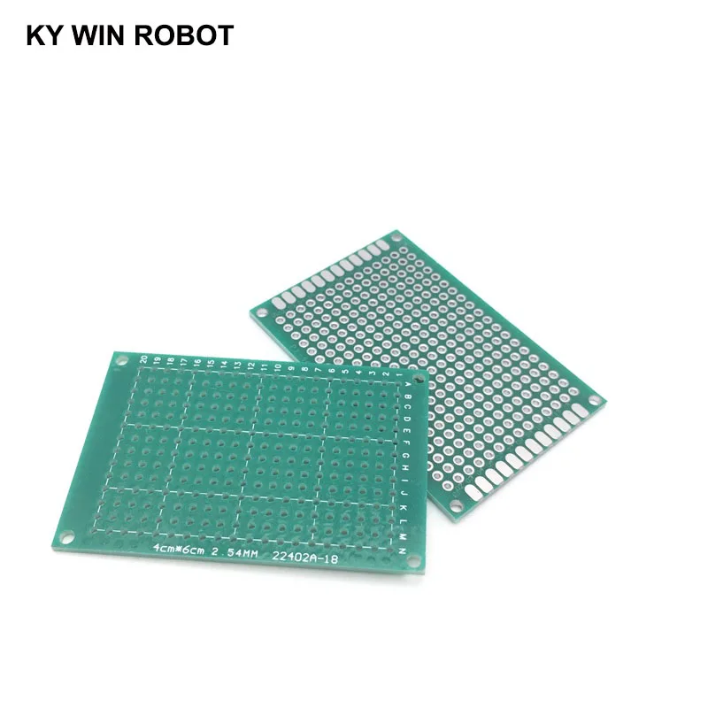 Arduino에 대 한 5pcs 4x6cm 40x60mm 단일 측면 프로토 타입 PCB 범용 인쇄 회로 기판 Protoboard