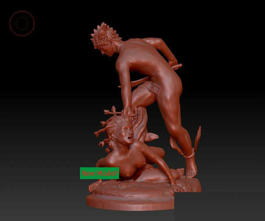 3D модель рельef STL модели Файл Формат Богиня милости смерти Медузы|3d model relief|stl