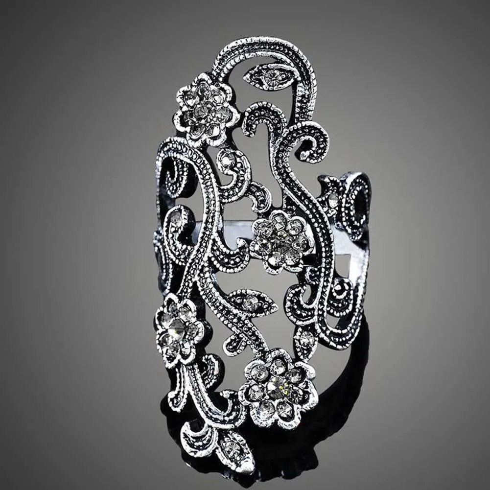 Adjustable Rhinestone Leaf Ring Adjustable Rhinestone Leaf Ring