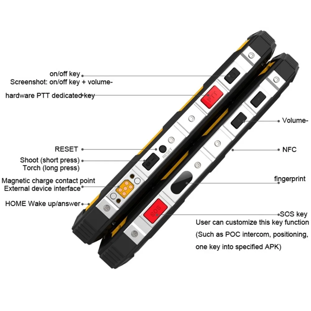 4G CONQUEST S8 IP68 Водонепроницаемый противоударный PTT смартфонов 5,0 ''6000 мА/ч, GPS NFC, 3 Гб оперативной памяти, Оперативная память 32 GB Встроенная