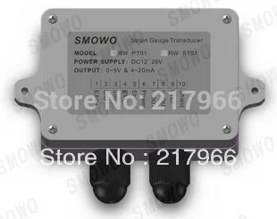 

World Cheapest Loadcell / Strain Gauge Amplifier, Dual signal output(0~5V & 4~20mA) free shipping , weight amplifier