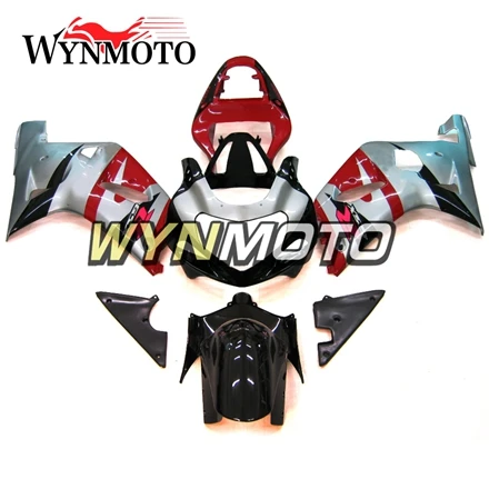 Красный серебристый полная abs инъекций Обтекатели для Suzuki GSXR1000 K1 K2 2000 2001 2002 мотоциклов обтекателя Наборы Чехлы для мангала кузов