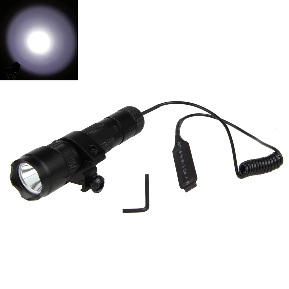

5000Lm XM-T6 LED 502B Tactical Flashlight Torch Pressure Switch Mount Light Gun