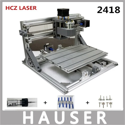 Diy 5500mw Cnc Engraving Machine Cnc 2418 Diy Laser Engraver GRBL Control ER11 Cnc 3 Axis