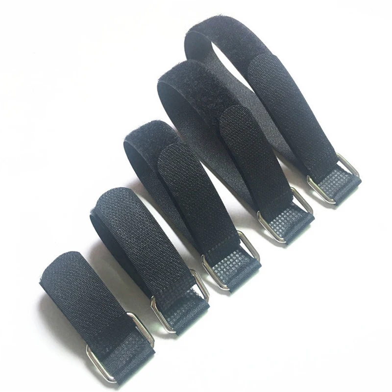 5pcs/lot Magic Tape Sticks Cable Ties Model Straps Wire With Battery Stick Buckle Belt Bundle Tie Hook Loop Fastener Tape