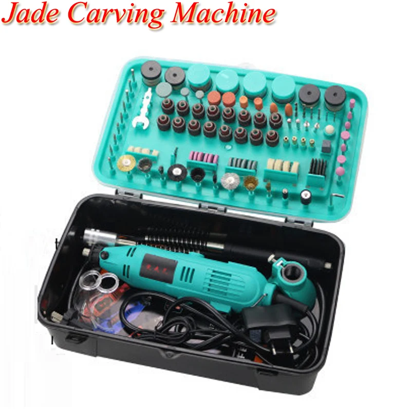 Electric Grinder Mini Jade Wood Carving Drilling Machine Mobile Phone Chip Grinding Tool Beeswax Polisher 5pcs wood carving drill bit hss engraving drill bit set solid carbide steel root milling grinder burr precise carve hand tool