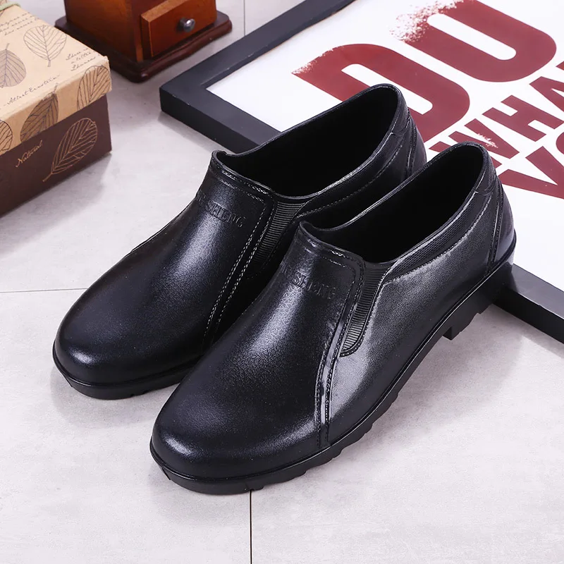 

Mazefeng 2018 New Fashion Spring Autumn Men Rain Shoes Men Rain Boots Waterproof Male Overshoes Wear-resisting Men Work Shoes