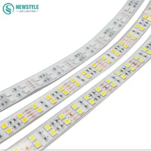 Double Row LED Strip 5050 DC12V Silicone Tube Waterproof Flexible LED Light Warm white white RGB 5m/lot home decoration