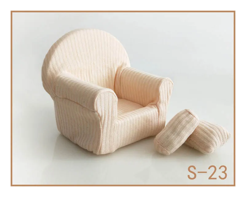 Реквизит для фотосъемки новорожденных, позирующий мини-диван, кресло на руку и 2 подушки, реквизит для фотосессии, студийные аксессуары для детей 0-3 месяцев
