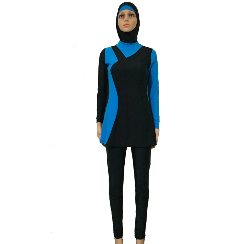 Burkinis Мусульманский купальник Женская одежда длинные купальные костюмы хиджаб скромная одежда исламские 2 части разделены