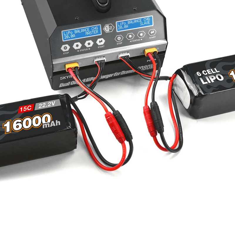 DIY PC1080 Agricultural Drone Dual Output 6S lipo / lihv battery charge