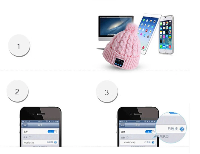 Беспроводная музыкальная шапка с Bluetooth и наушниками на осень и зиму, вязаная шапка для бега, теплые шапочки, зимняя шапка с динамиком для спорта
