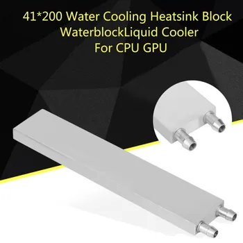 

Aluminium 41 x 200 x 12mm Internal Flow Channel Extrusion Forming Water Cooling Heatsink Block Waterblock Liquid Cooler For CPU